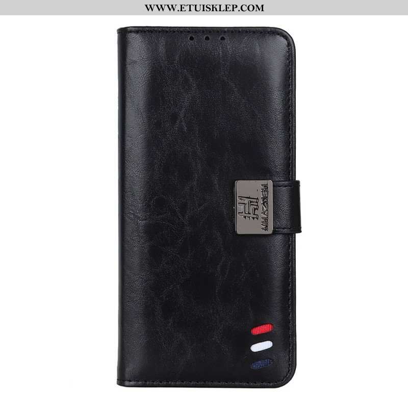 Etui Folio do Poco X4 Pro 5G Zapięcie Srebrne